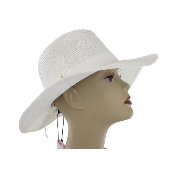 Vince Camuto White Floppy Sun Panama Hat  $48 Tag #HT223 - Picture 1 of 4